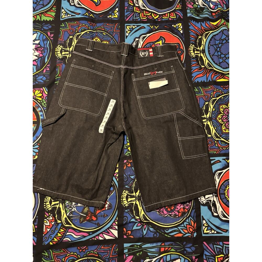 Vintage phat farm black hip hop baggy size 42 jorts. y2k NWT